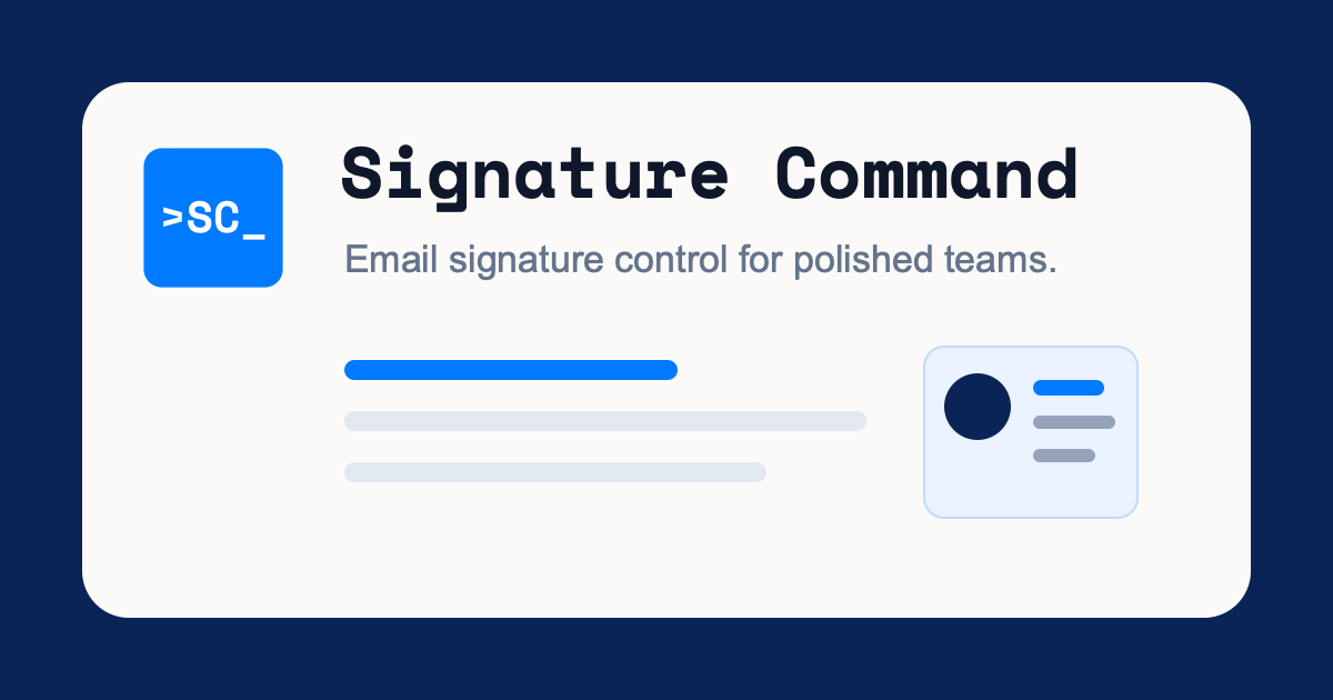 O5 Command Signature Signature Command